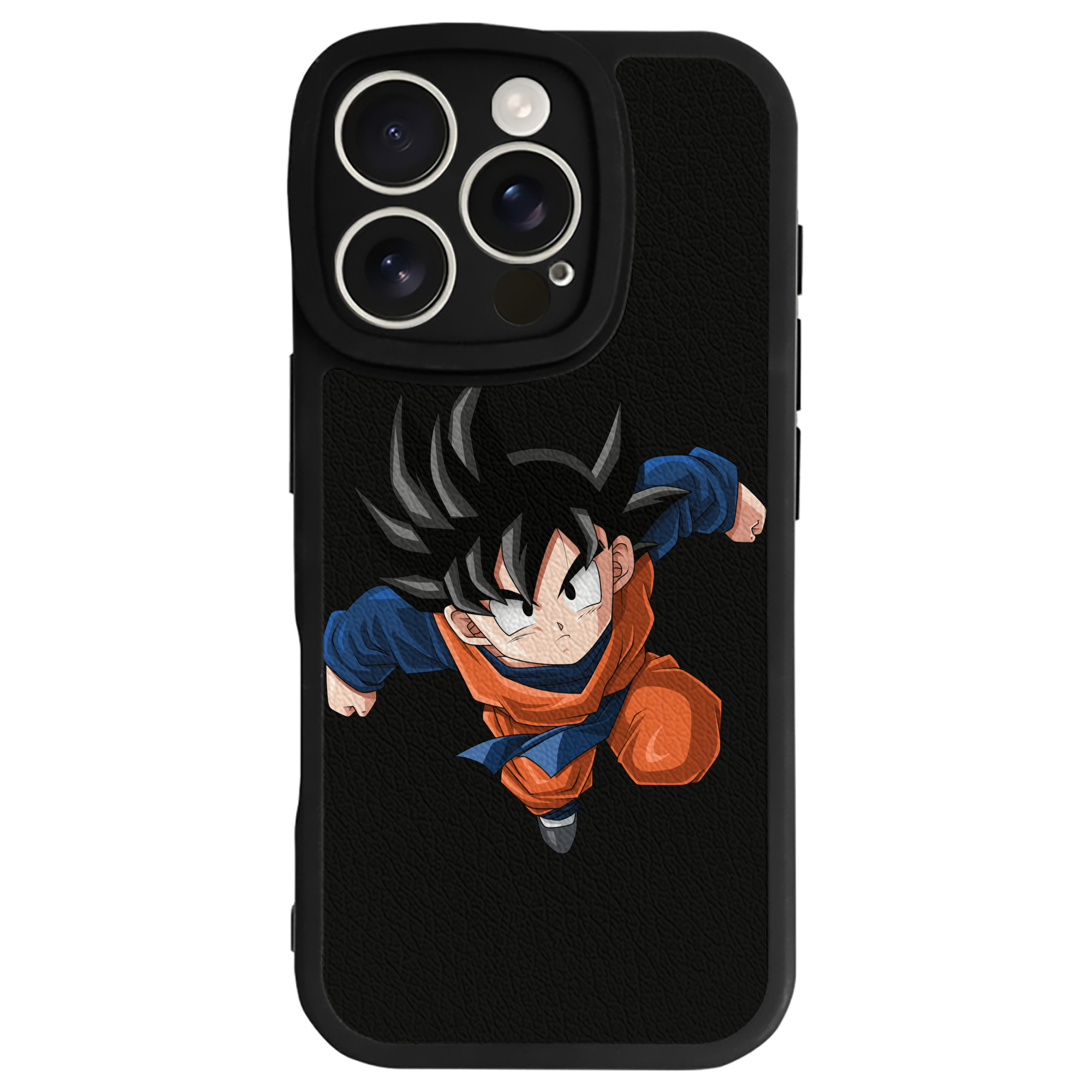 （画像用） ドラゴンボール 孫悟空（そん ごくう）Son Goku カカロット DRAGON BALL Kakarotto 【iPhone 16シリーズ対応】シリコンスマホケース（レザー調） 材質：シリコン